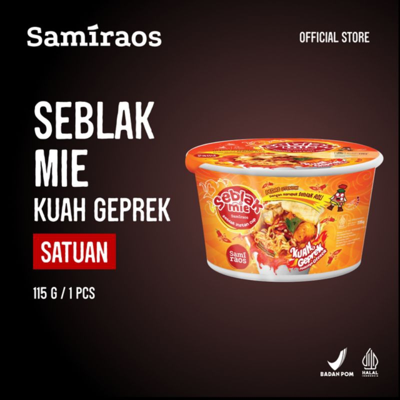 

sami raos makan seblak mie kuah geprek
