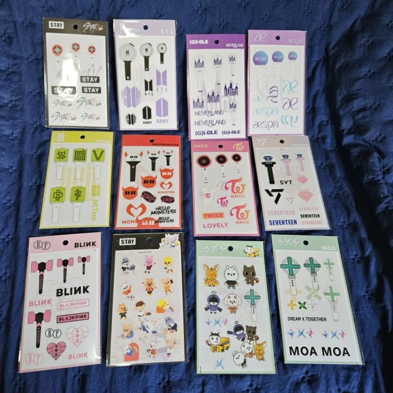 

KPOP STICKER SVT BTS BABYMONSTER AESPA STRAKIDS TXT NCT GIDLE BLACKPINK