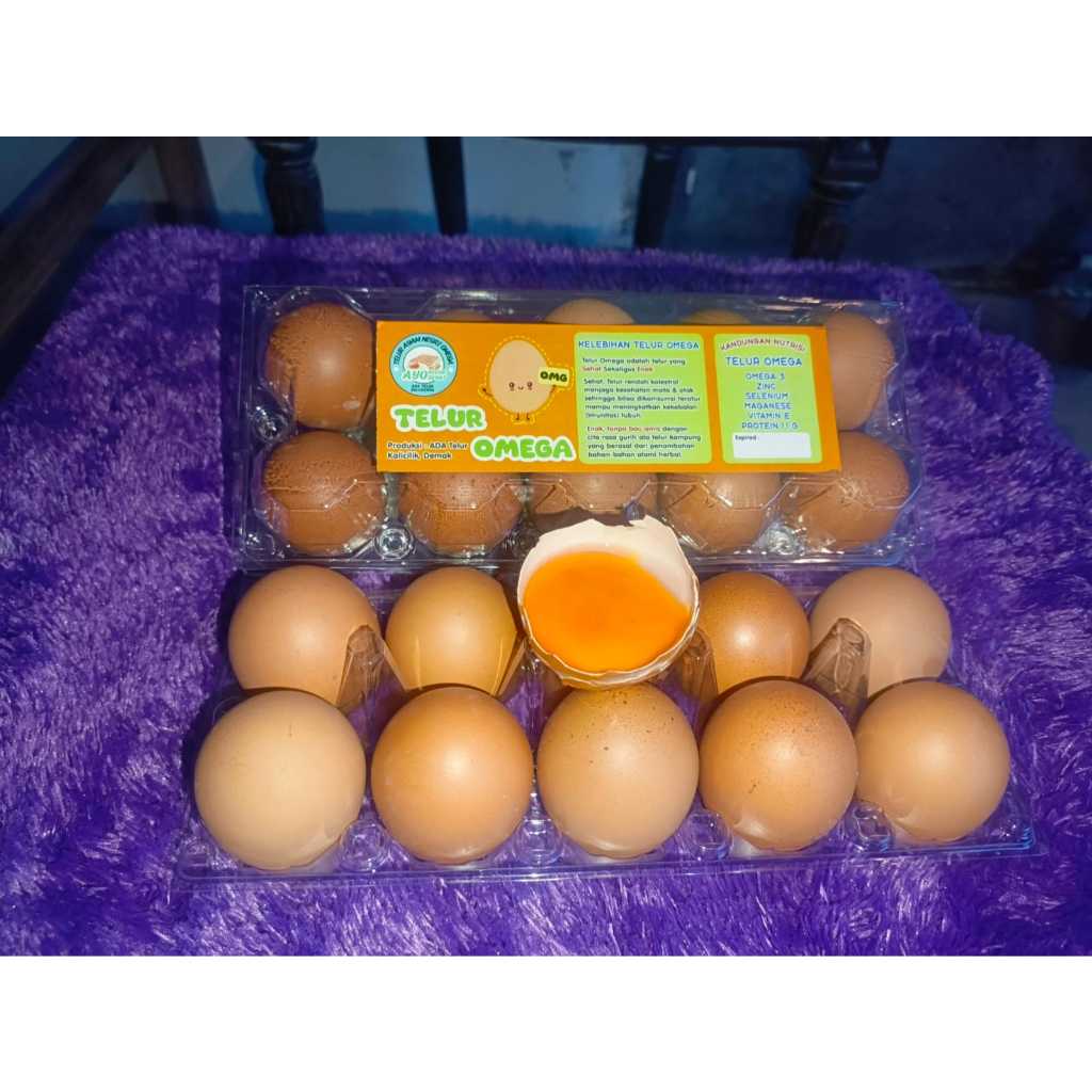 

Telur Omega Segar Grade A isi 10 butir