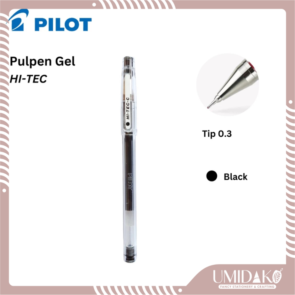 

[UMIDAKO] BOLPEN GEL PILOT HI TEC C 0,3 MM | BOLPEN HI TEC PILOT | HI TEC C | PULPEN HI TEC C 0,3 MM BIRU HITAM