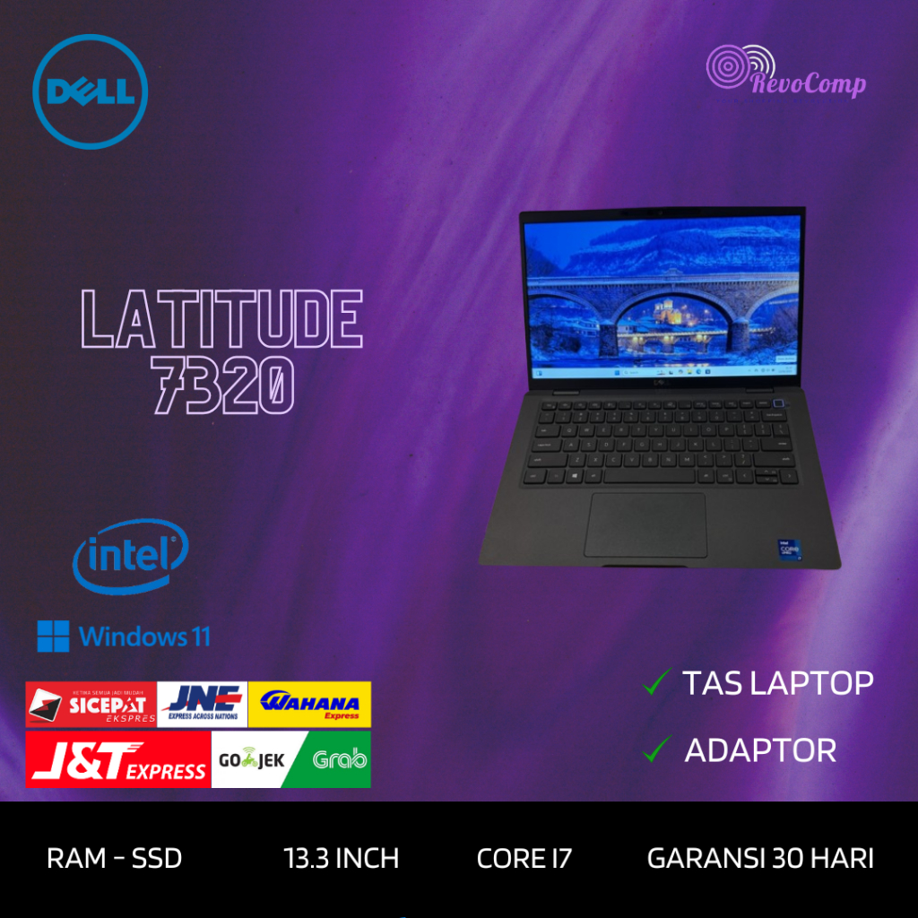 Laptop Dell Latitude 7320 Core i7 Gen 11 Ram SSD FHD IPS Slim
