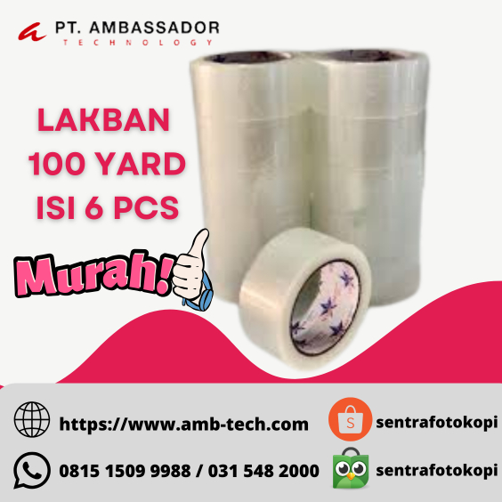 

Lakban Bening Sevenstar 1 slop isi 6 roll