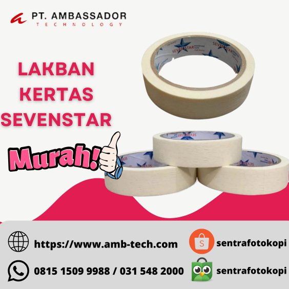 

Lakban Kertas / Masking Tape 24mm x 20m