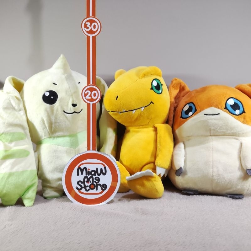 Boneka Digimon Agumon Terriermon Patamon Original Digimon TOEI Animation Plush