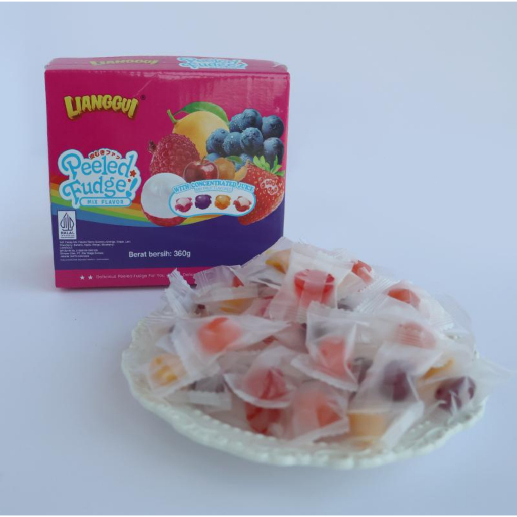 

[Hampers/Gift] [Pengiriman cepat] LIANGGUI PEELED FUDGE cemilan cemilan manis Permen Lunak Aneka