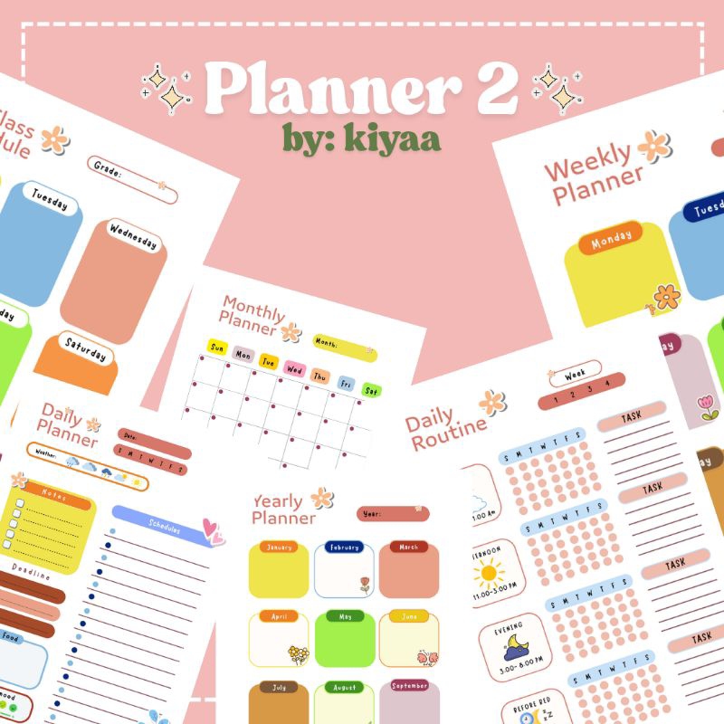 

planner isi Binder | daily planner | journal | planner lengkap 2