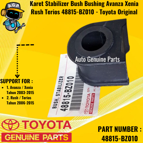 Karet Stabilizer Bush Bushing Avanza Xenia Rush Terios 48815-BZ010 - Toyota Original
