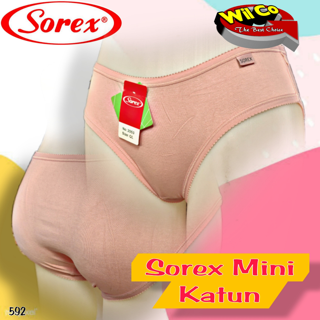 K592 (3-6 Pcs) Sorex Celana Dalam Wanita Dewasa, Celana Dalam Sorex Size  M-EQL