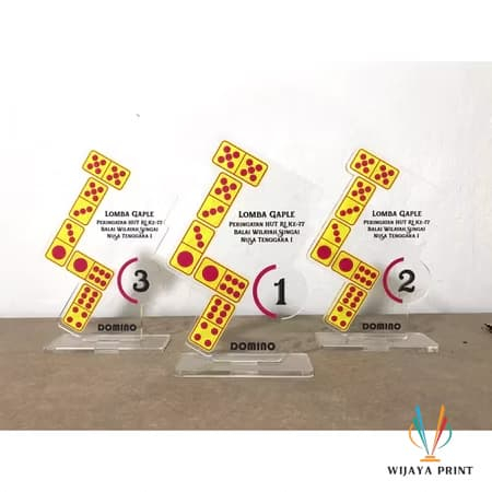 Plakat Domino Piala Domino Murah Akrilik