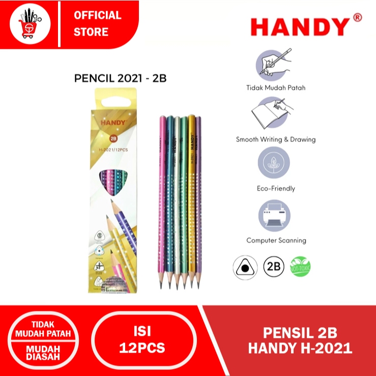 

Pencil | Potlot | Pensil 2B Handy H-2021 (12pcs)