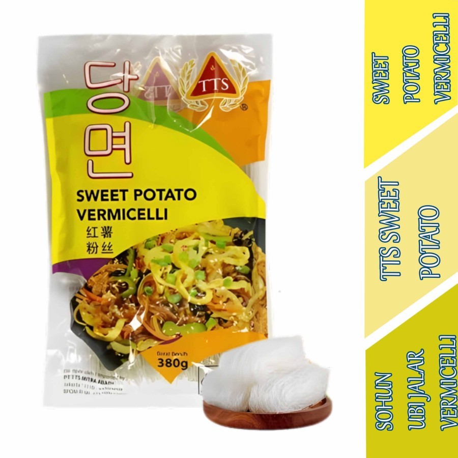 

Sohun Ubi Jalar - TTS Sohun - Sweet Potato Vermicelli - 380gr