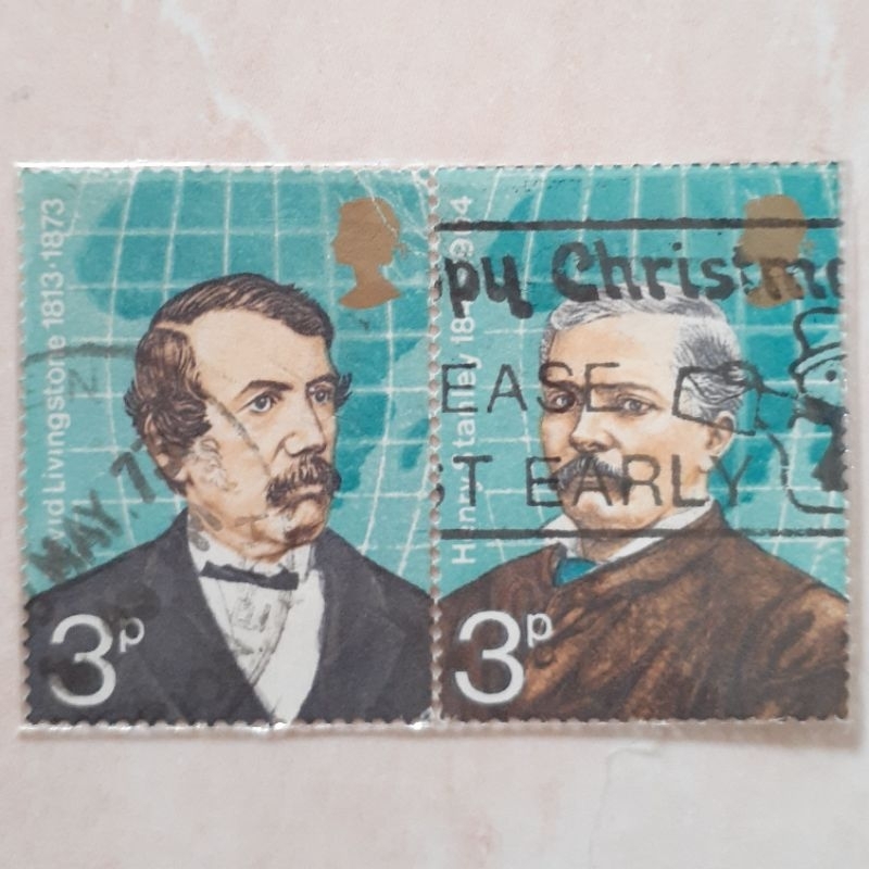 

Perangko Inggris Britania Raya & Irlandia Utara British Explorers Tahun 1973 set 2pcs