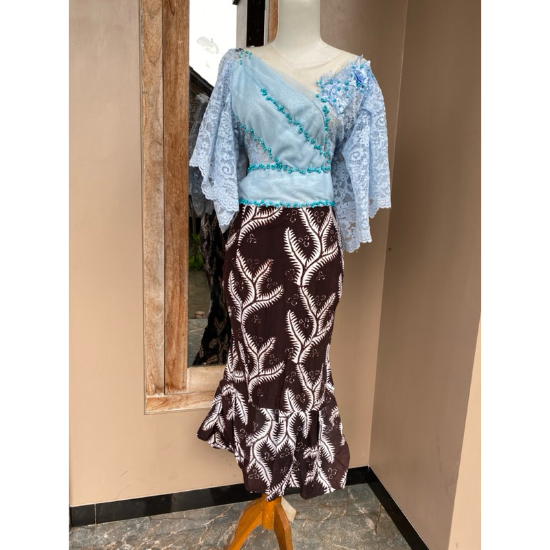 Gaun penyanyi Preloved /Gaun second/Gaun kombinasi batik