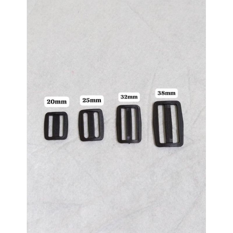 Ring gesper plastik buckle/ ring jalan hitam