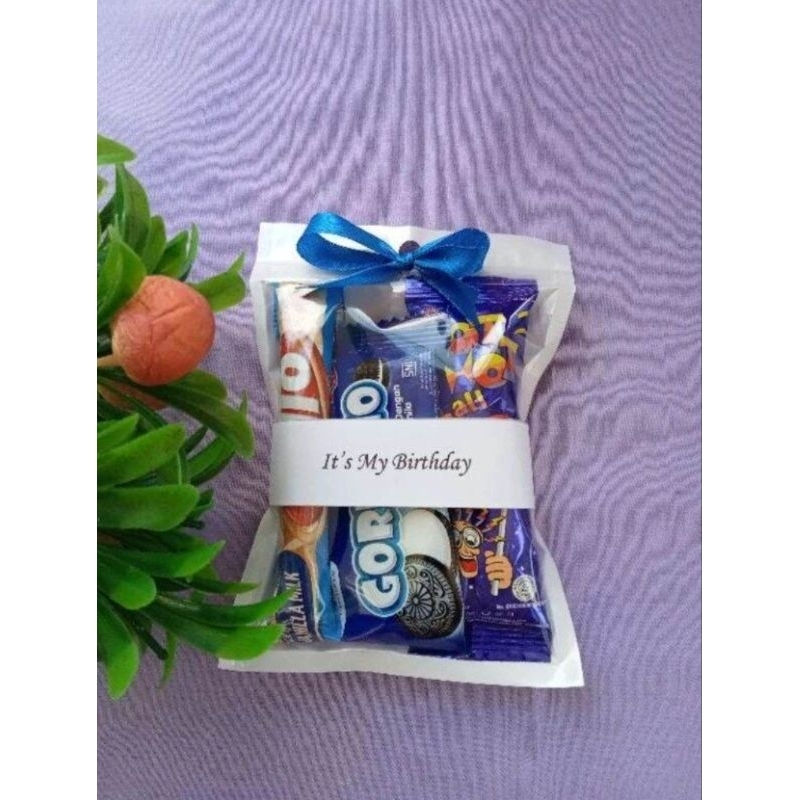 

mini gift Snack /paket Snack ultah/mini hampers lebaran
