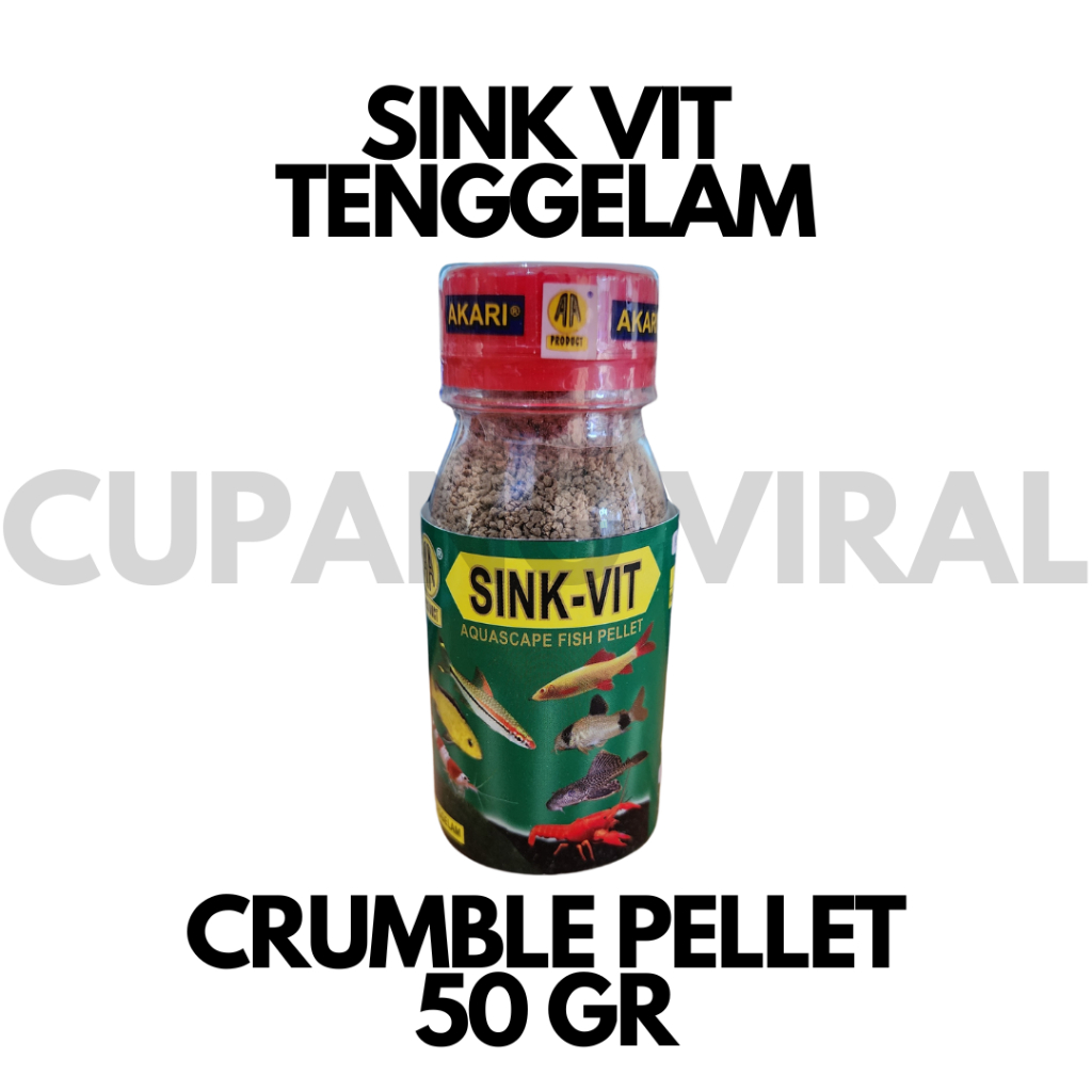 AKARI - SINK VIT Pelet Ikan Kecil Aquascape Tipe Sinking 50 Gram