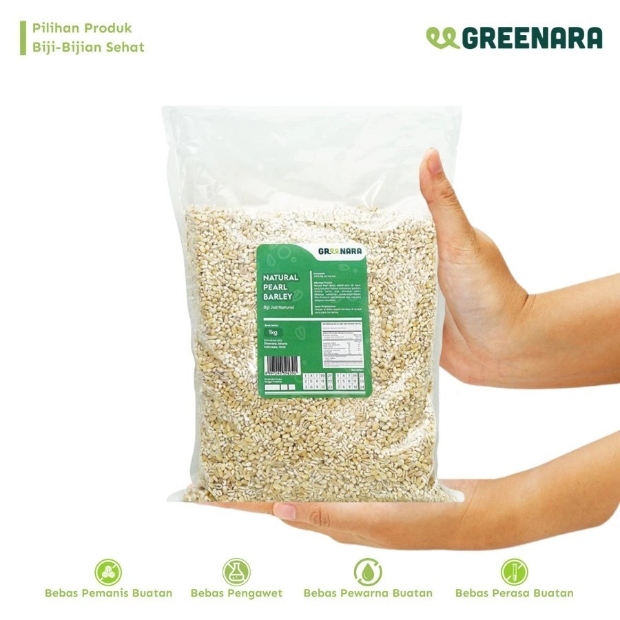 

Greenara - Biji Jali - Jali 1kg / Natural Pearl Barley