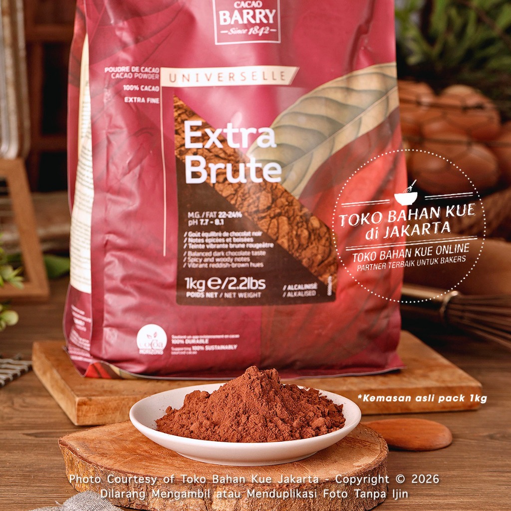 

Cacao Barry Extra Brute 100gr Pure Cocoa Powder Cokelat Bubuk Murni Cocoa Pure Coklat Baking