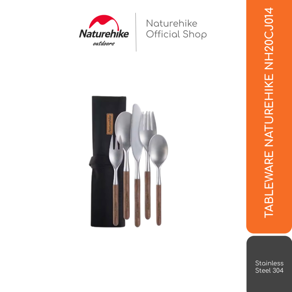 STAINLESS STEEL WOODEN TABLEWARE NATUREHIKE NH20CJ014