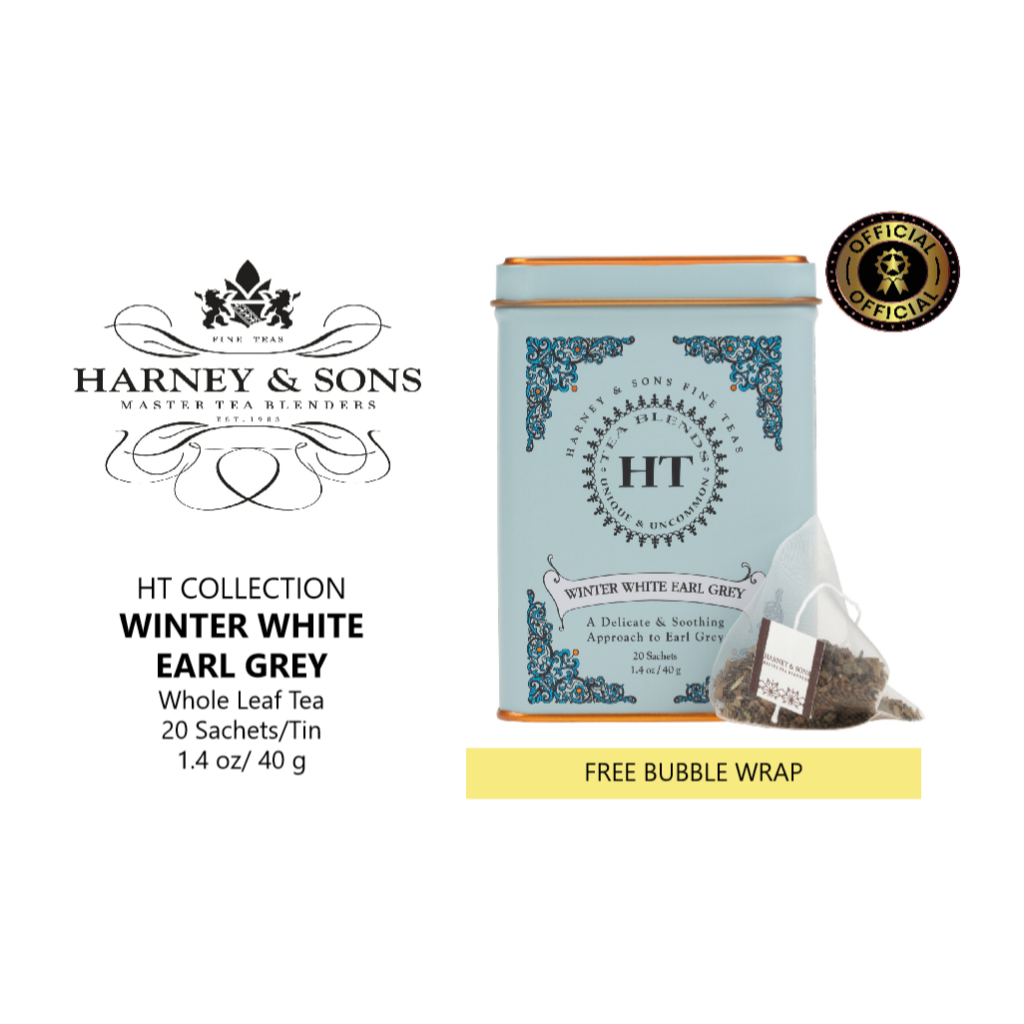 

Harney & Sons, Winter White Earl Grey, HT Collection, Whole Leaf Tea Sachet 20 ct