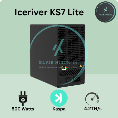 Iceriver KS7 Lite 4.2TH 500W KAS Kaspa Asic Home Miner Kripto Mining kHeavyHash