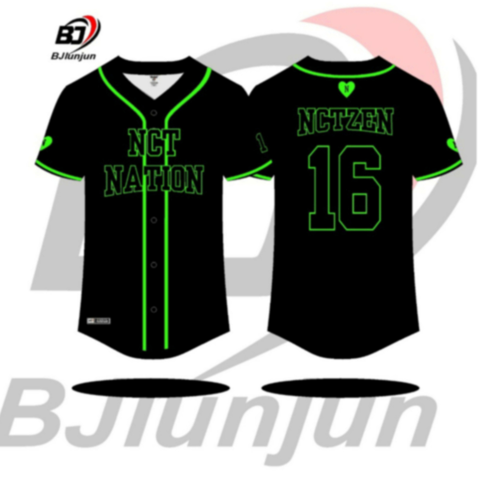 #BAJU JERSEY BASEBALL NCT NATION BISA REQUEST NAMA,NOMOR.& LOGO
