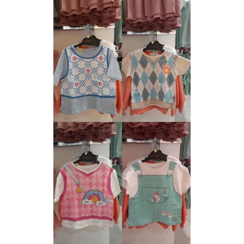 Kaos anak cewek junior usia 5 sampai 12th Kaos Anak cewek Pendek Aero Girls Kaos anak lengan pendek 
