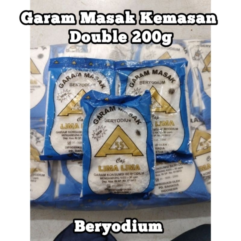 

Paket 10 pcs Garam Dapur Murah Berkualitas Tinggi Beryodium 200g