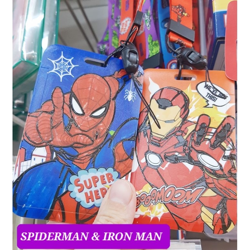 

name tag lanyard karakter spiderman tali tanda pengenal karakter anak spiderman lanyard iron man name tag koper spiderman name tag trolley anak captain america hulk name tag