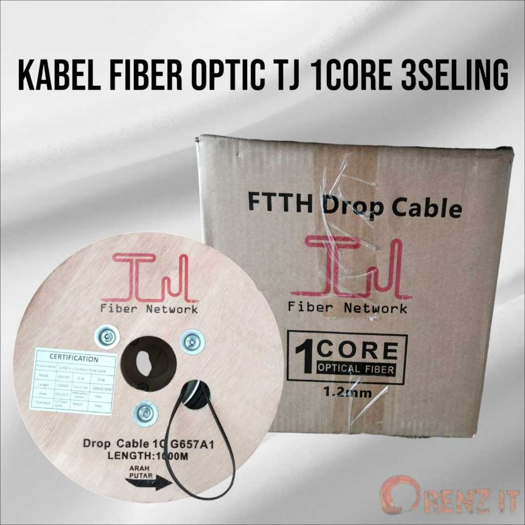 KABEL FIBER OPTIK TJ 1CORE 3SELING// 2CORE 3SELING// 4CORE 3SELING 1,2MM