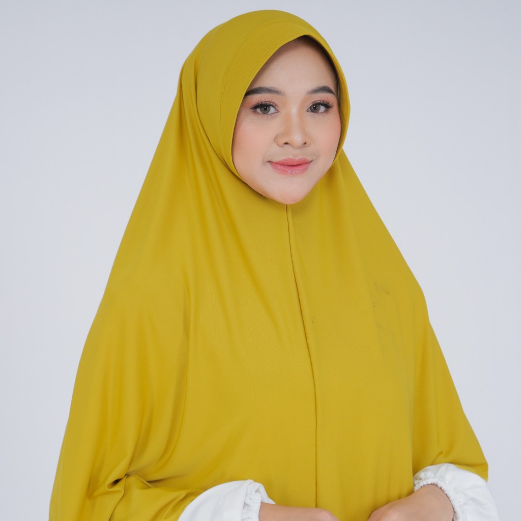 Hijab Instan Sar'i - Size XL - Jersey - Kerudung Bergo sar'i Nyaman Lembut