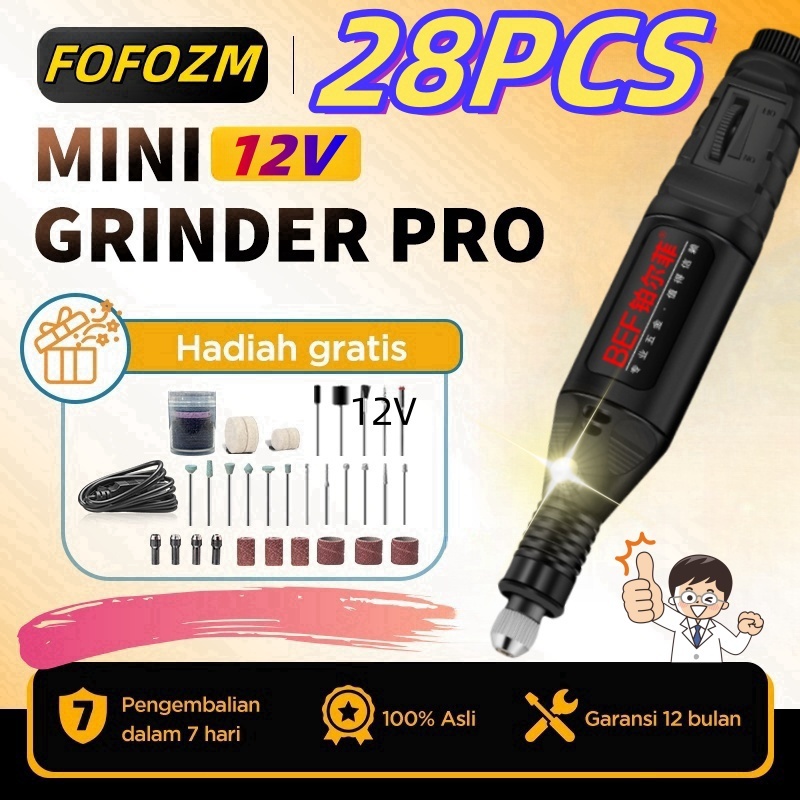 Bor Mini / 25PCS 18000 RPM Mini Drill Electric Engraver Grinder Gerinda Electrik Listrik / Alat Ukir