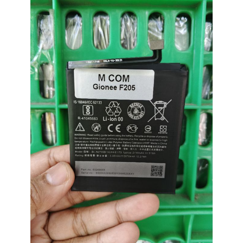 BATERAI GIONEE F205 BL-N2700B BLN2700B Gionee F6 S11 Lite S11Lite Gionee Elife E8 BL-N3500 ORIGINAL