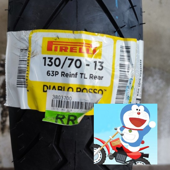 BAN PIRELLI NMAX PIRELLI 130/70-13 TUBELESS DIABLO ROSSO SPORT dr