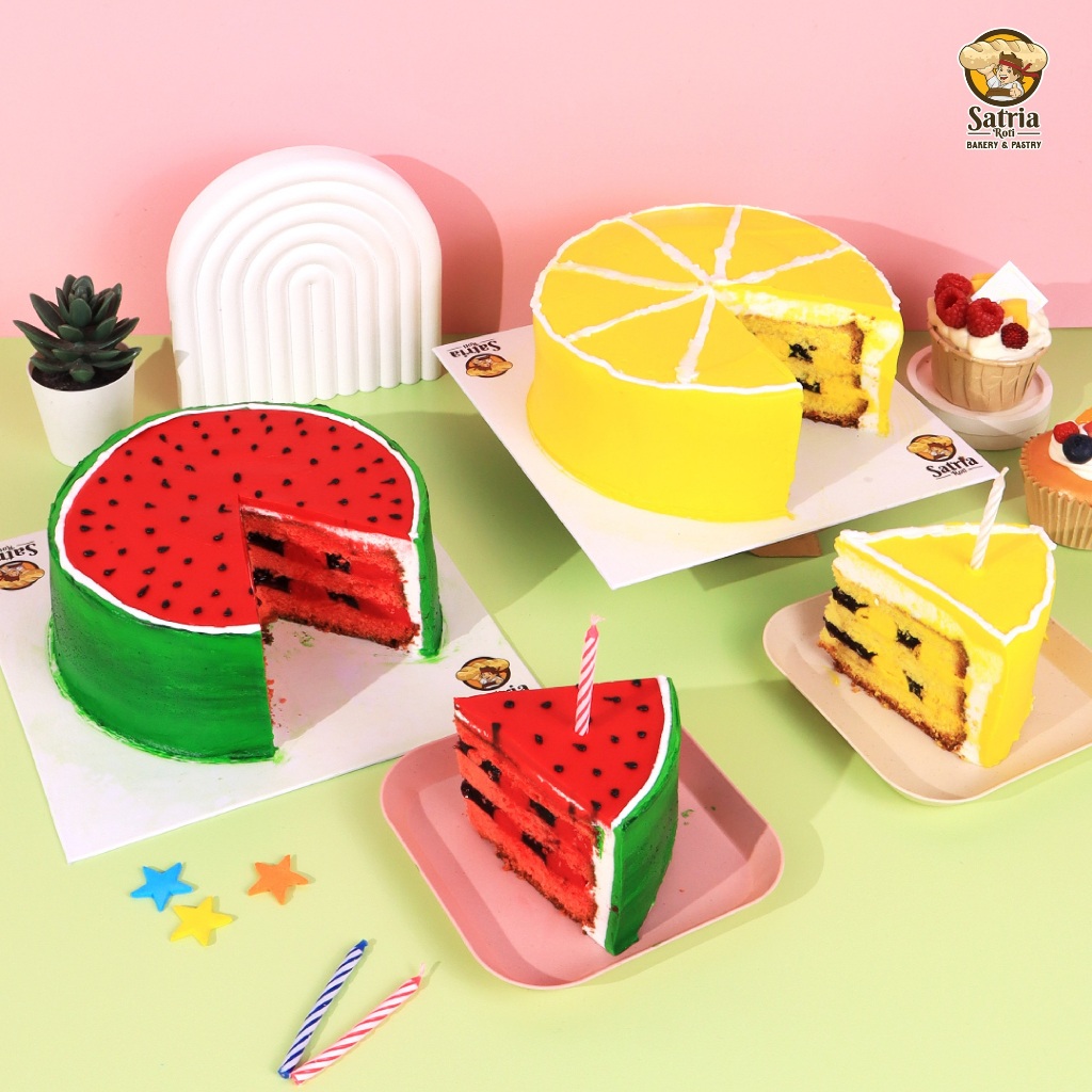 

[SATRIA ROTI] Kue Ulang Tahun / Birthday Cake Fruits Series