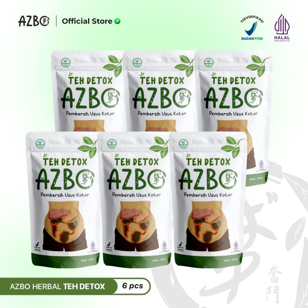 AZBO Teh Detox Usus - [Isi 6 Pcs]