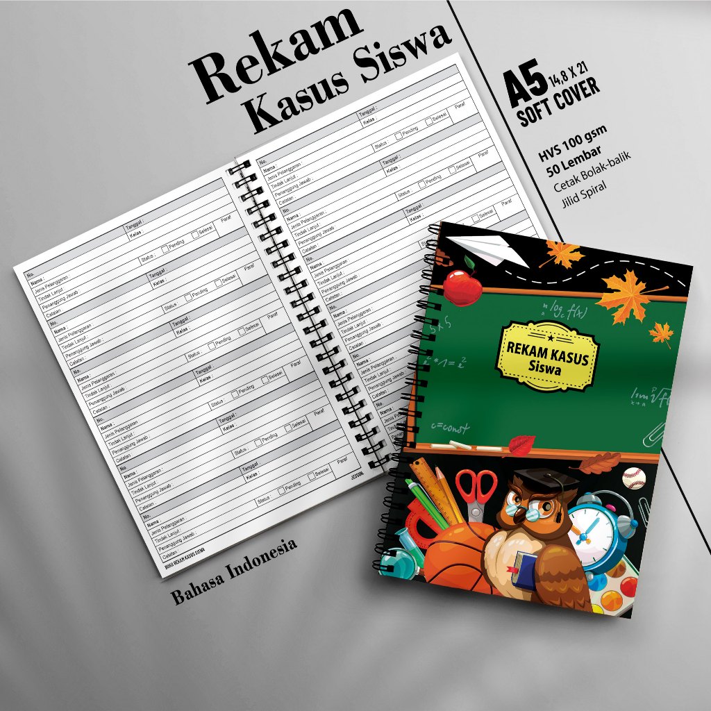 

A5 Buku Catatan Pelanggaran BK