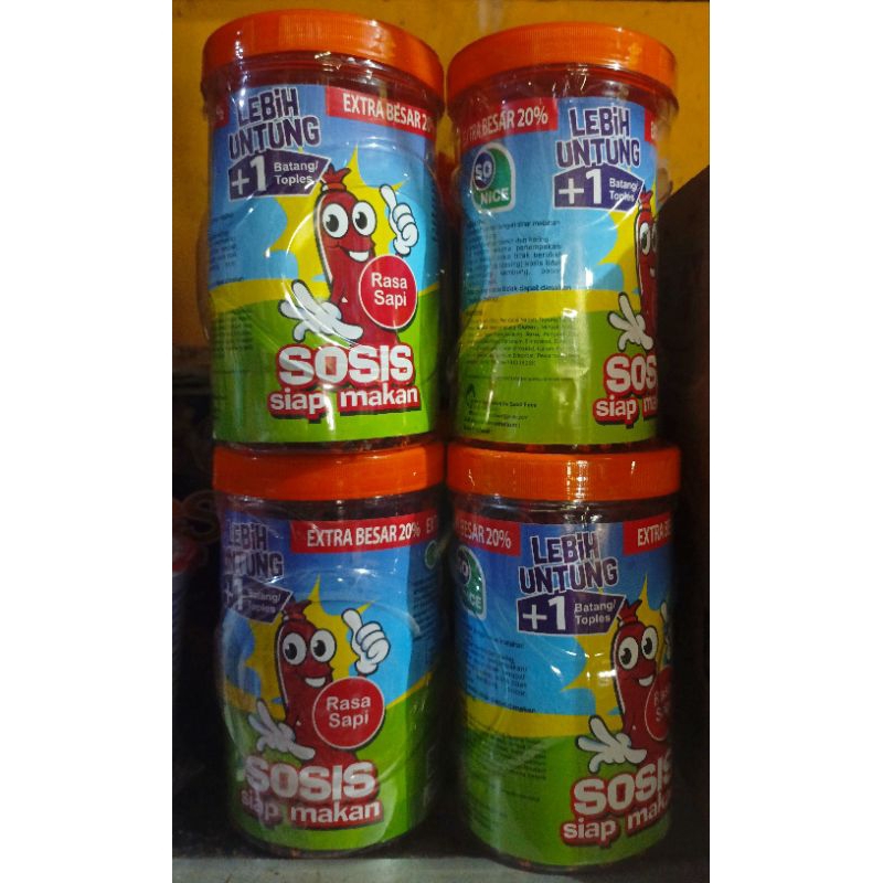 

sosis sapi sonice 1 toples isi 24+1 langsung makan
