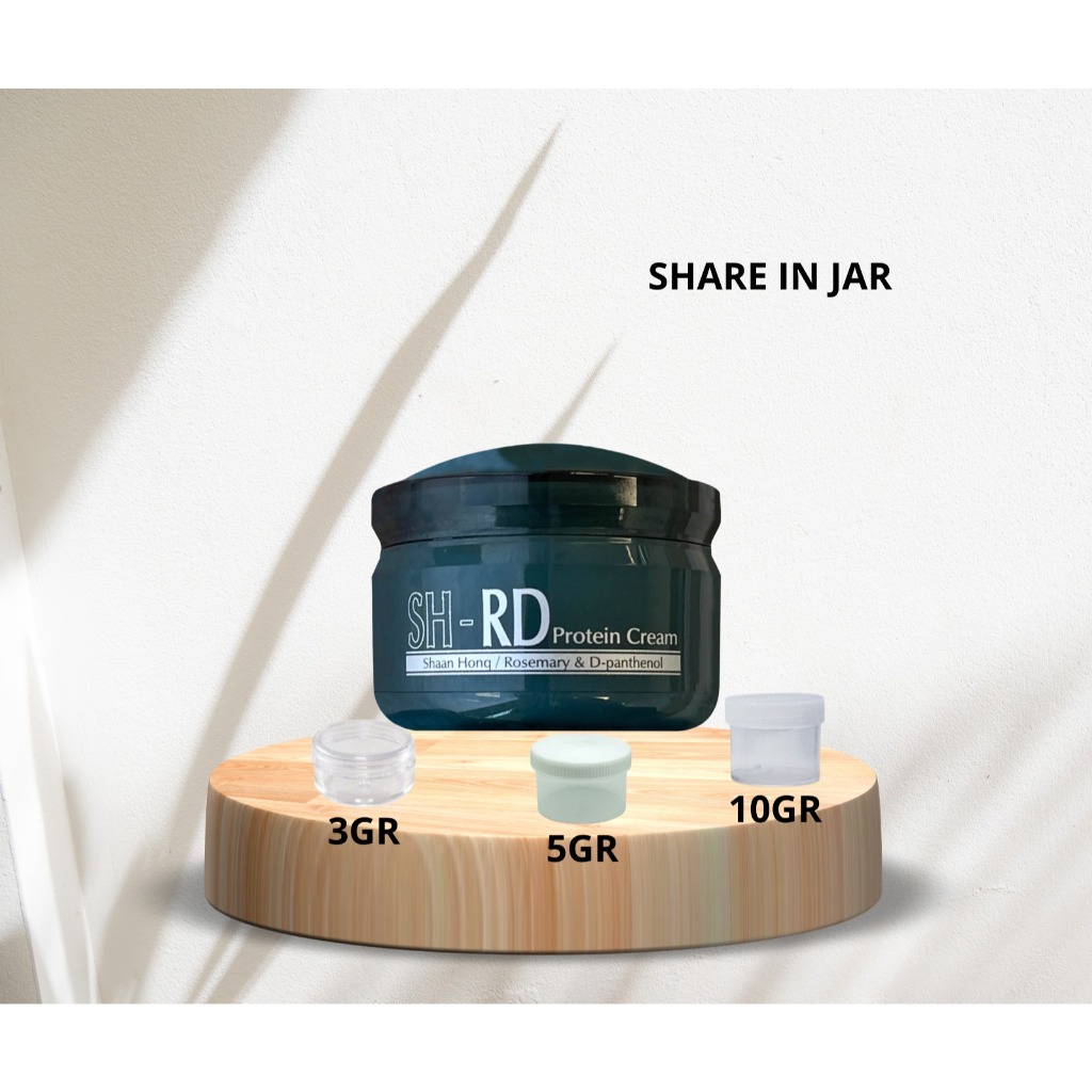 Trial Product share in jar SHRD Protein Cream Moisturizer Vitamin Rambut