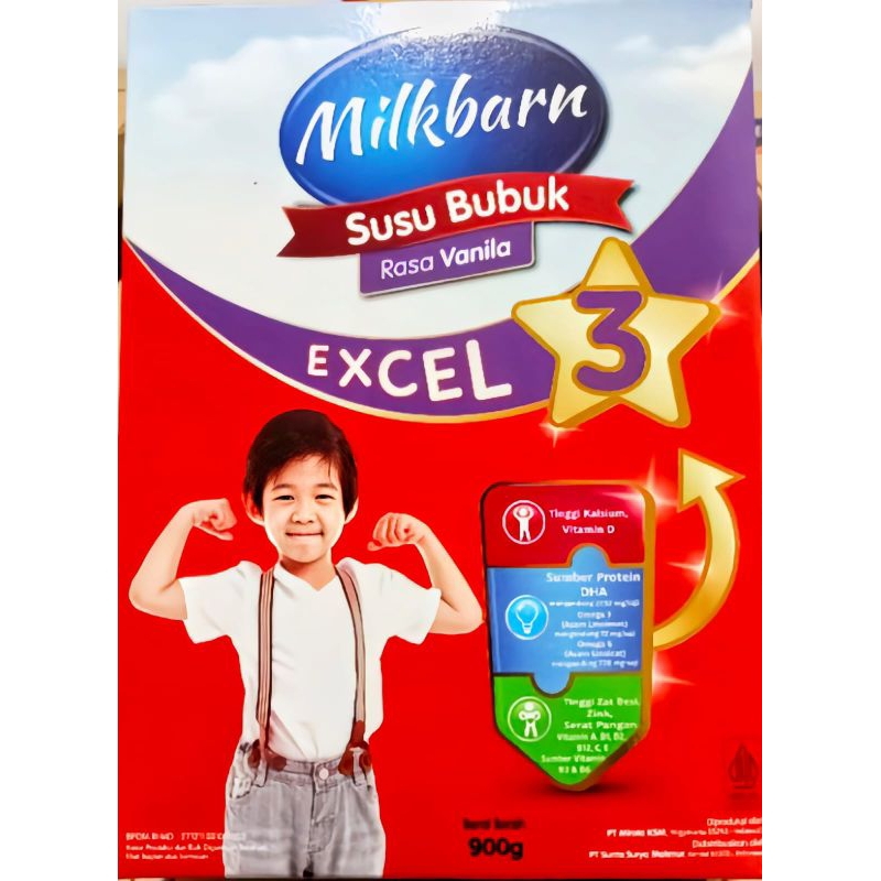 

Milkbarn - Susu Bubuk Rasa Vanila - Excel 3 (3-6 Tahun) 900gr