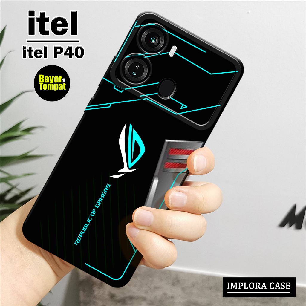 Softcase Itel P40 - Motif Gaming - IMPLORA CASE - Casing Itel P40 Case Hp Itel P40 Casing & Skin Han