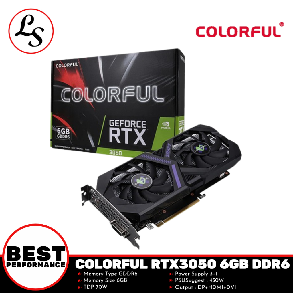 COLORFUL VGA RTX 3050 6GB GDDR6
