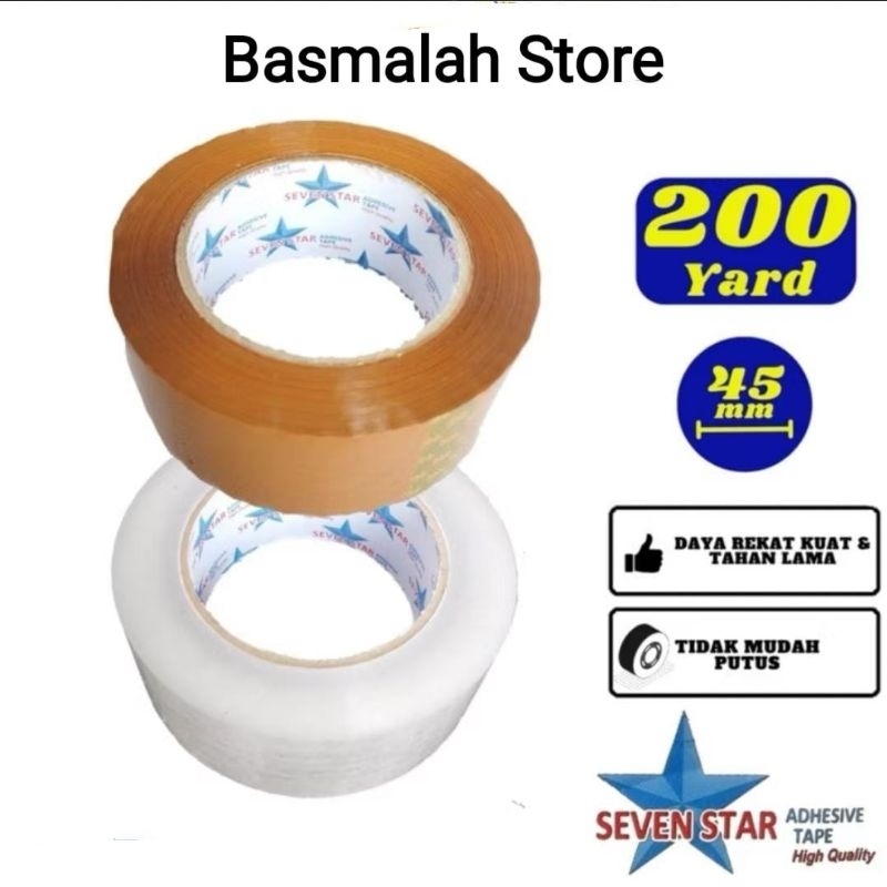 

Lakban Bening Lakban Coklat Star Seven 200 Yard