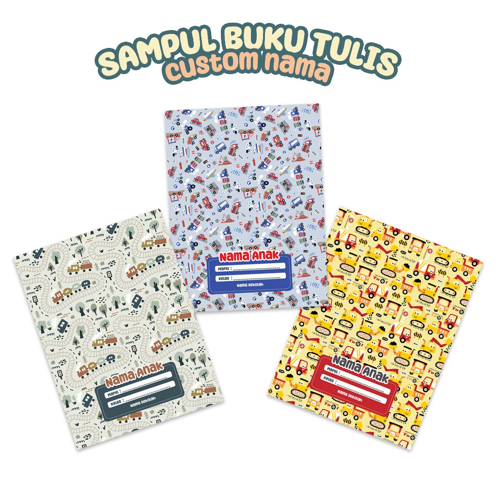 

Sampul buku tulis aesthetic custom nama sidu dan bigboss untuk anak tk sd smp sma