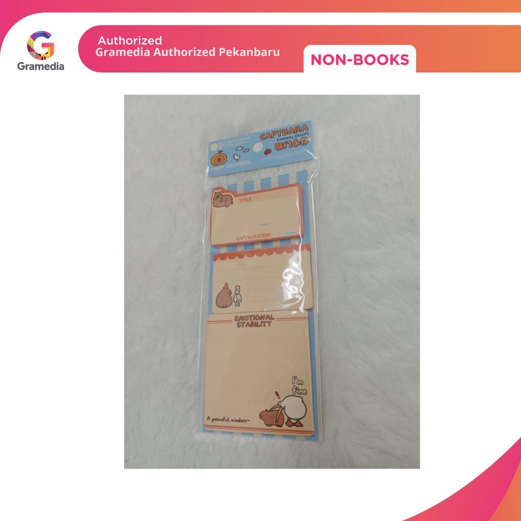 

Gramedia Pekanbaru - FYJ CAPYBARA STICK MEMO 3 IN1 BLUE FD81282