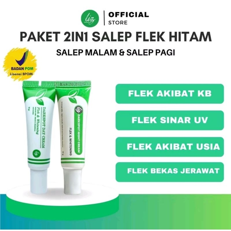 Elzet Skincare BPOM Salep Flek Malam Darkspot Night Salep Arbutin Retinol Night Whitening Cream Sale