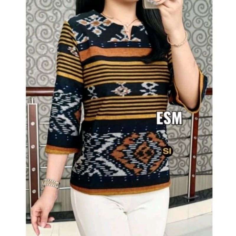 BLOUSE TENUN KERJA WANITA