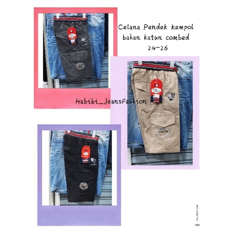 Celana Pendek Chino Anak Model Kempol/Cargo