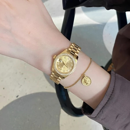 (✅COD 100% ASLI ROLEX)Original Rolex Jam Tangan Wanita,179138-83138, Automatic Bahan Teflon 31mm Sta