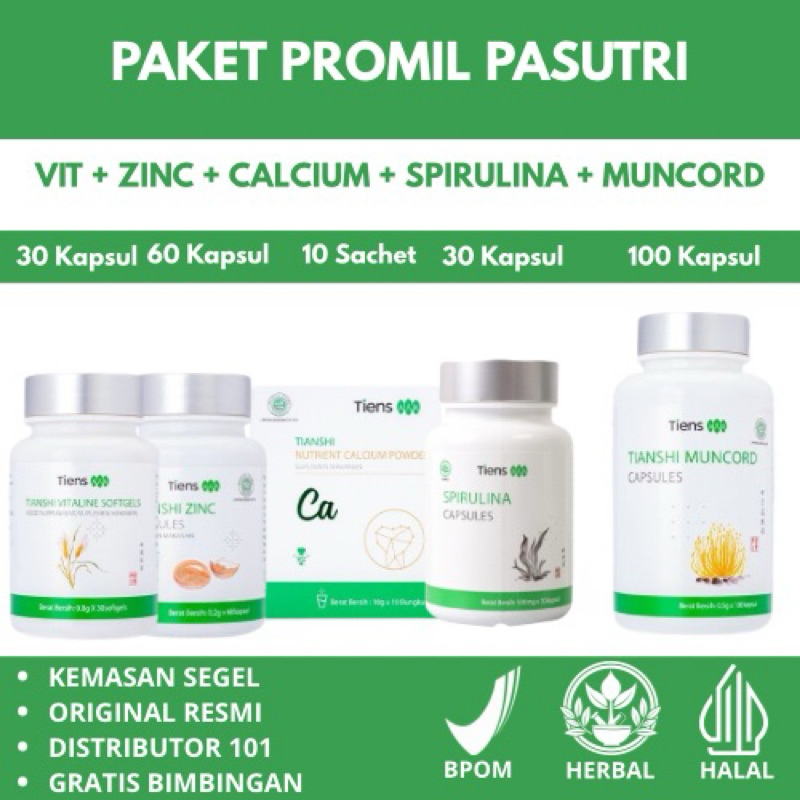 

[Herbal China TCM] Paket PROMIL 5 Produk Full Segel